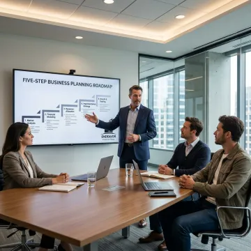 Advisor explaining a financial planning process