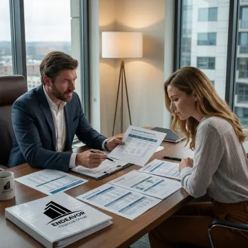 Advisor guiding a business wealth planning process