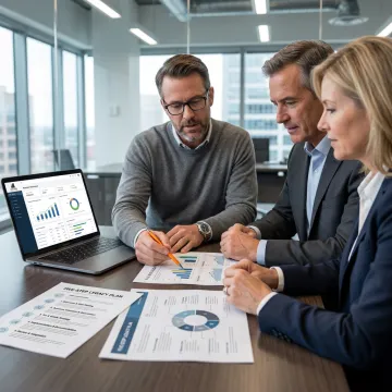 Advisor explaining a legacy planning process