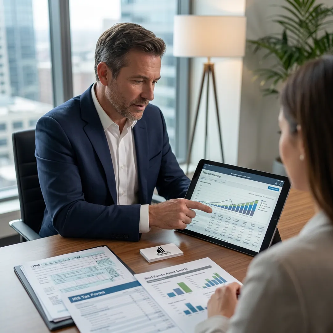 Financial advisor explaining a planning process