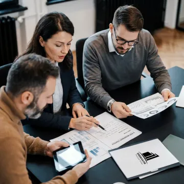 Advisor outlining a structured retirement planning process