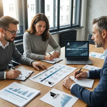 Advisor guiding clients through a structured financial planning process