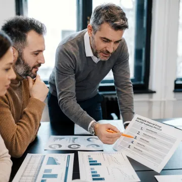 Advisor mapping a financial planning process
