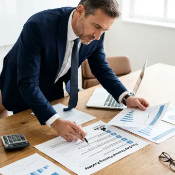 Advisor explaining a financial planning process