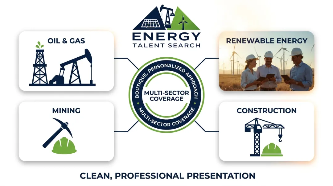 Energy Talent Search boutique recruitment services covering oil gas renewables and mining sectors