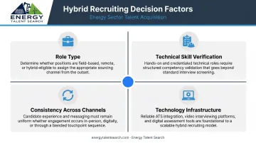 Four key factors shaping hybrid recruiting strategy for energy sector hiring managers
