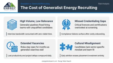 Four costly consequences of using generalist recruiters for energy sector hiring