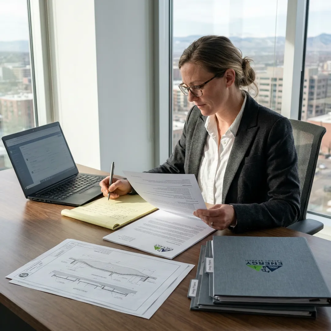 Recruiter reviewing civil engineering candidate profiles