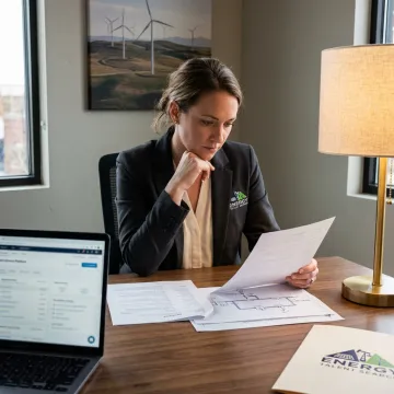 Mechanical engineering recruiter reviewing energy resumes