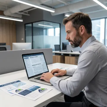 Recruiter reviewing engineering candidates