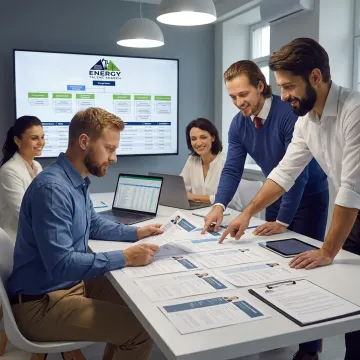Recruiter reviewing field service engineer candidates