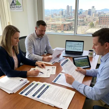 Denver energy recruiters reviewing candidate profiles