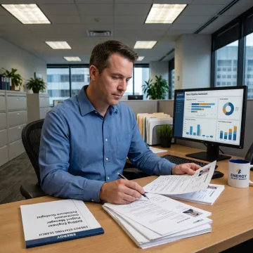 Recruiter guiding an energy hiring process