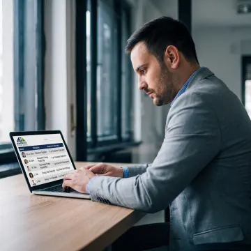 Recruiter reviewing technical candidate profiles