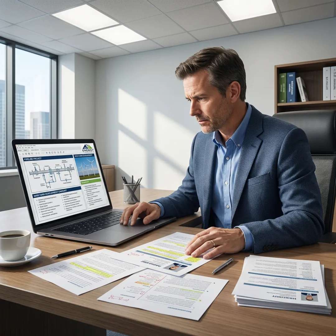 Recruiter reviewing engineering candidates