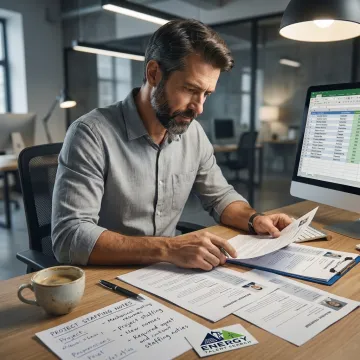 Recruiter reviewing engineering candidate profiles