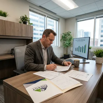 Recruiter reviewing energy hiring strategy