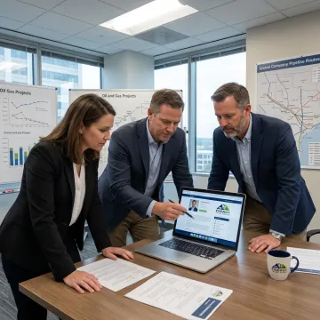 Oil and gas recruiter advising hiring managers