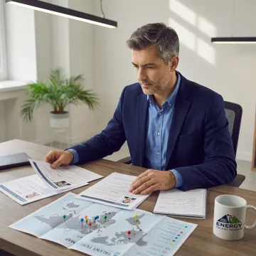 Recruiter reviewing executive candidate research