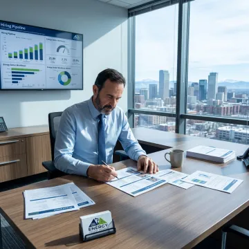 Denver oil and gas recruiter consulting with employer