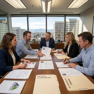 Denver oil and gas staffing recruiters meeting with executives