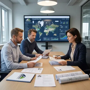 Energy recruiter consulting with hiring managers