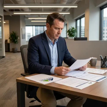 Recruiter reviewing engineering candidates