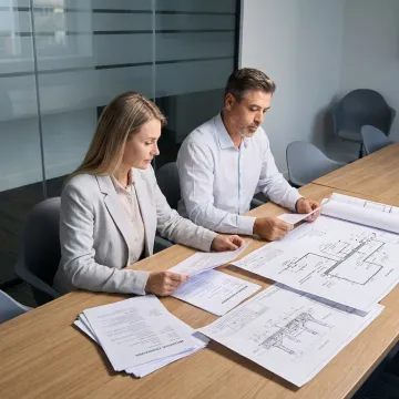 Recruiter discussing energy engineering candidates