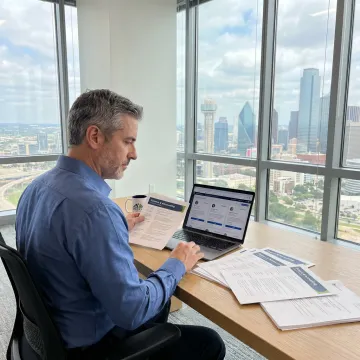 Finance recruiter working with Dallas hiring team