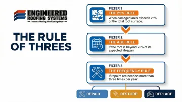 Three-filter roof decision framework 25 percent age and frequency rules explained