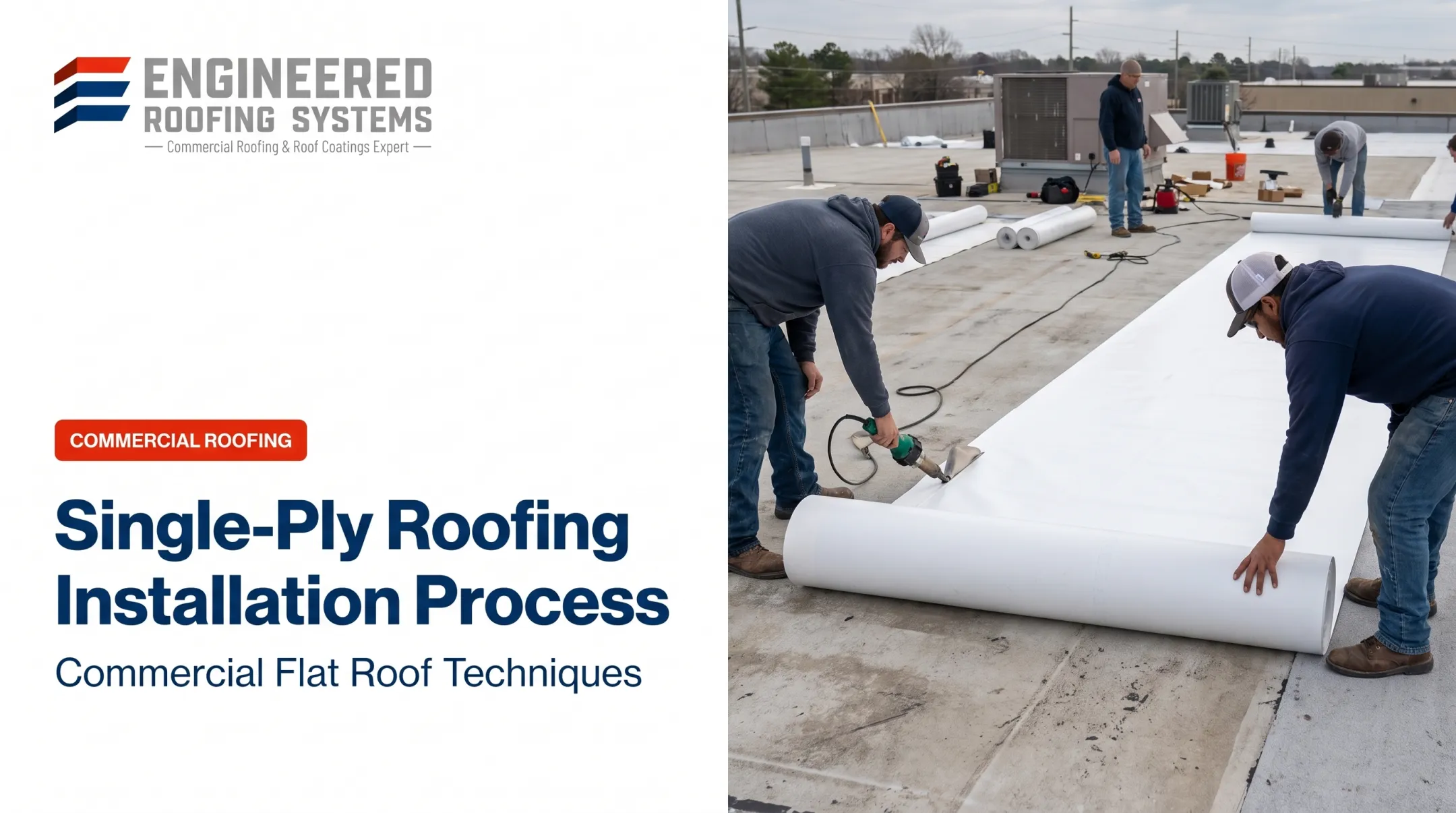 Single-Ply Roofing Installation Process
