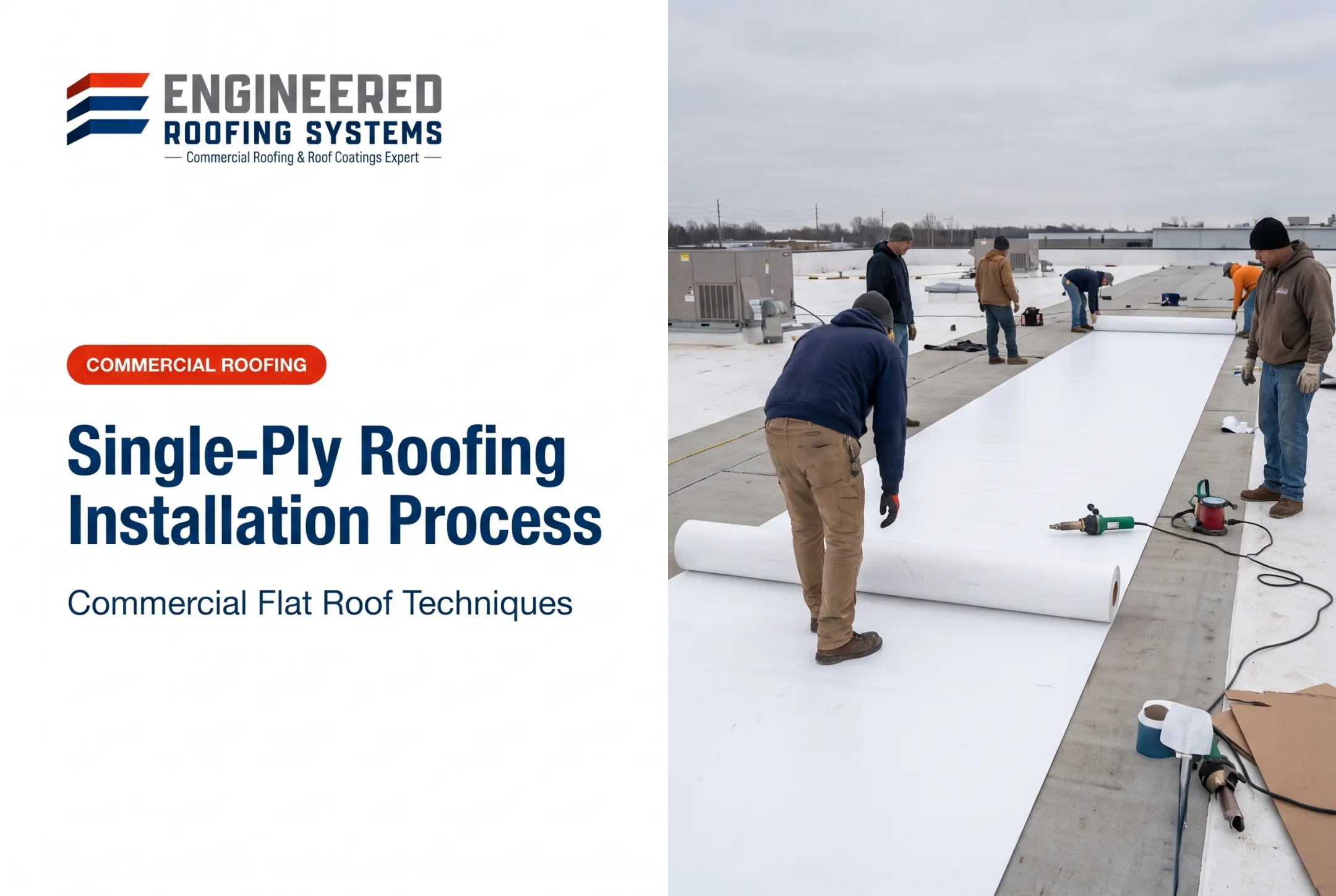 Single-Ply Roofing Installation Process