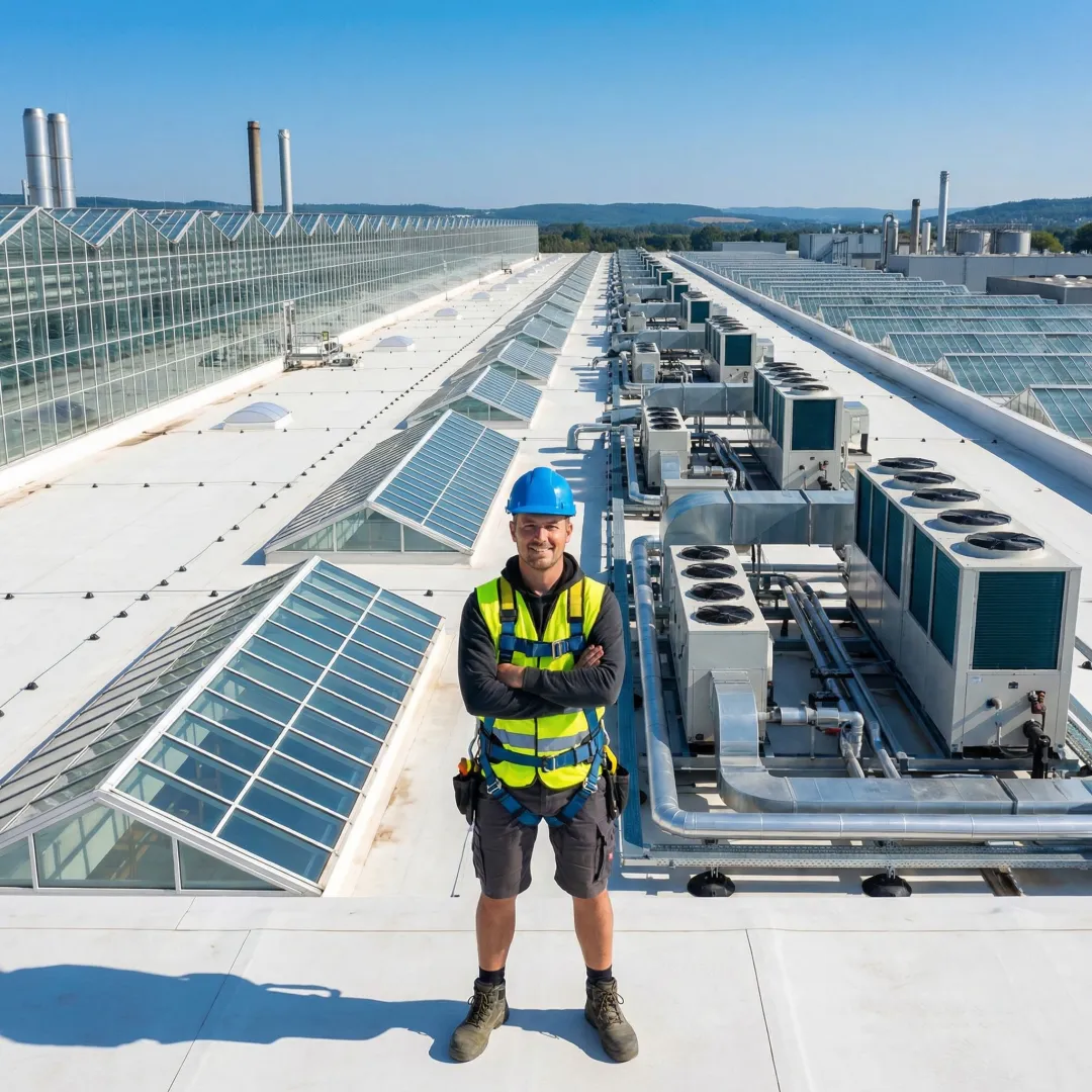 Commercial Roof Repair for Glass Manufacturing