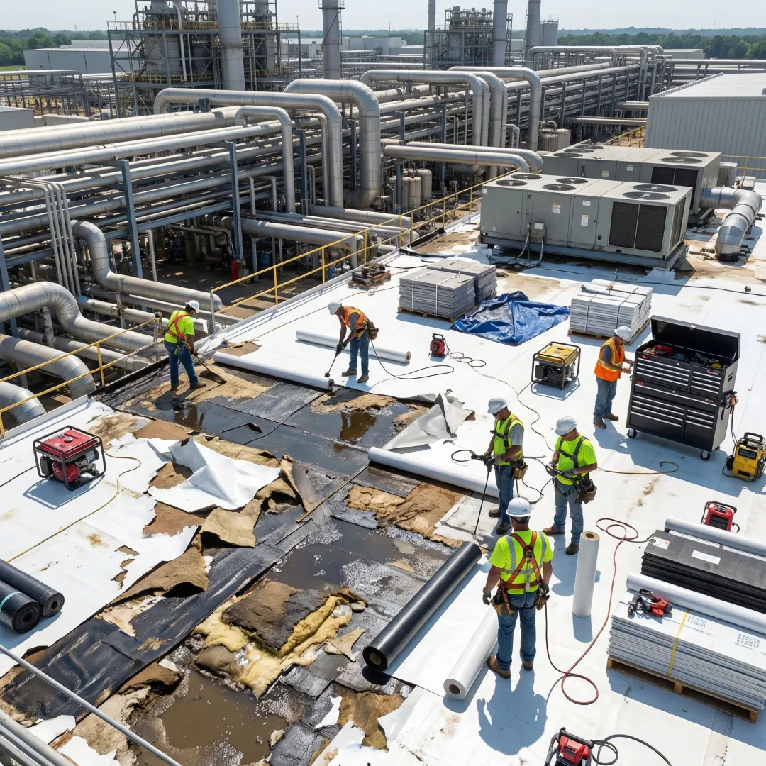 Emergency Industrial Roofing Repair Services