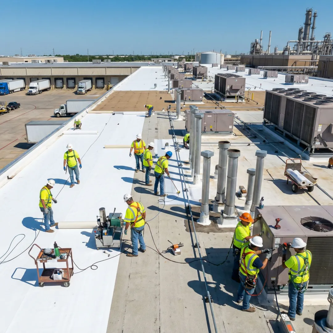 Commercial Roof Repair for Logistics Facilities
