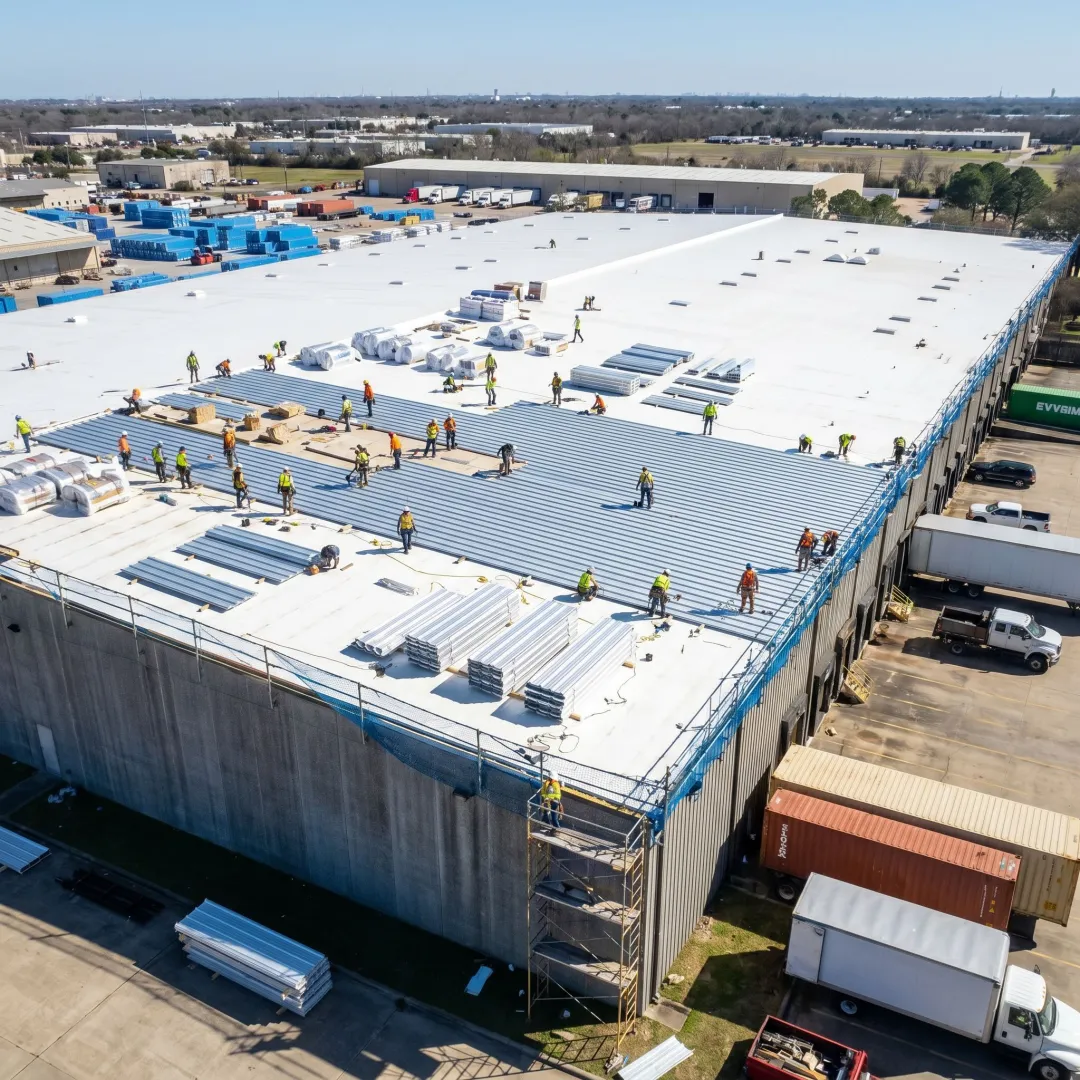 Metal Retrofit Roofing System Installation — Contractor