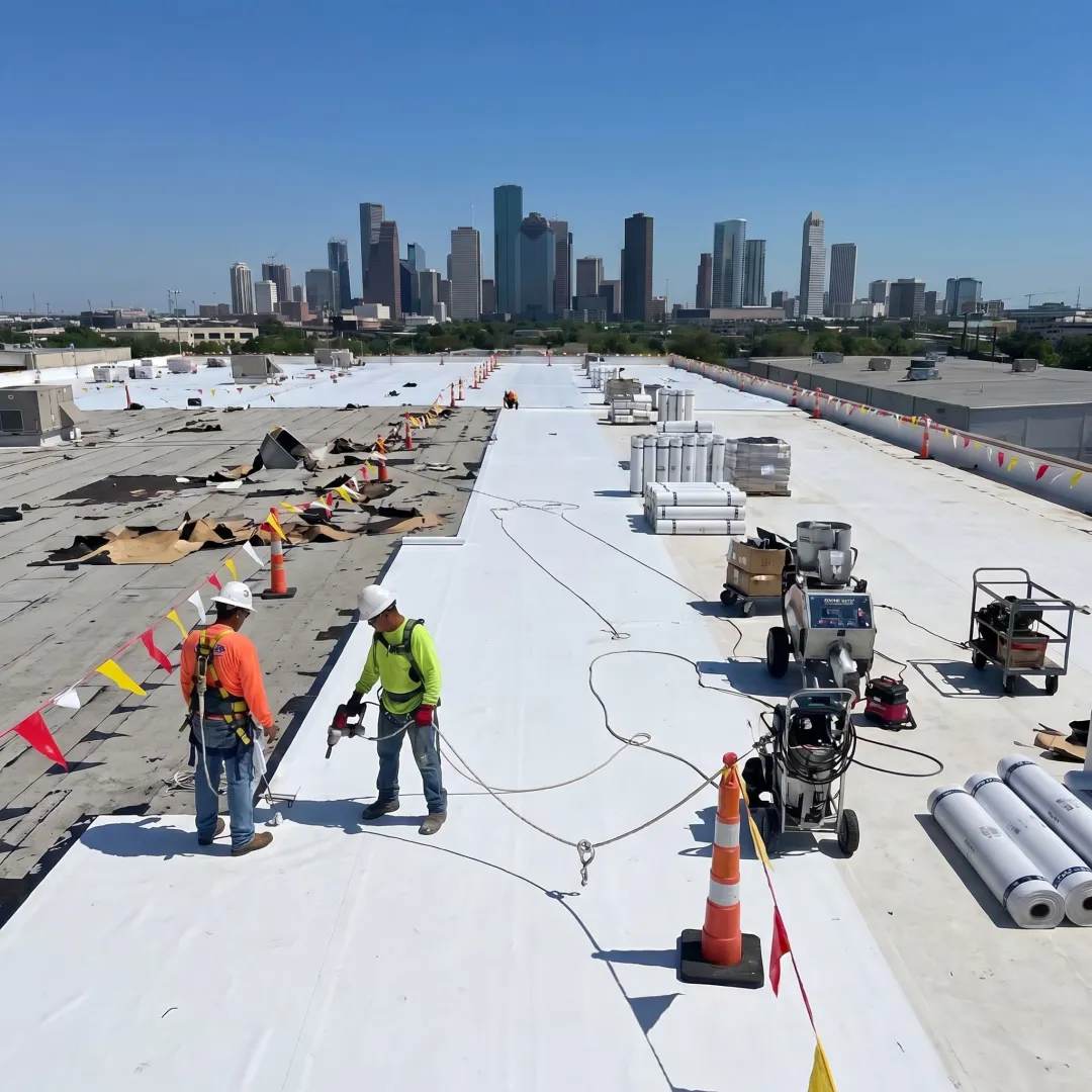 Commercial Roof Tear-Off & Reroof Contractors Houston
