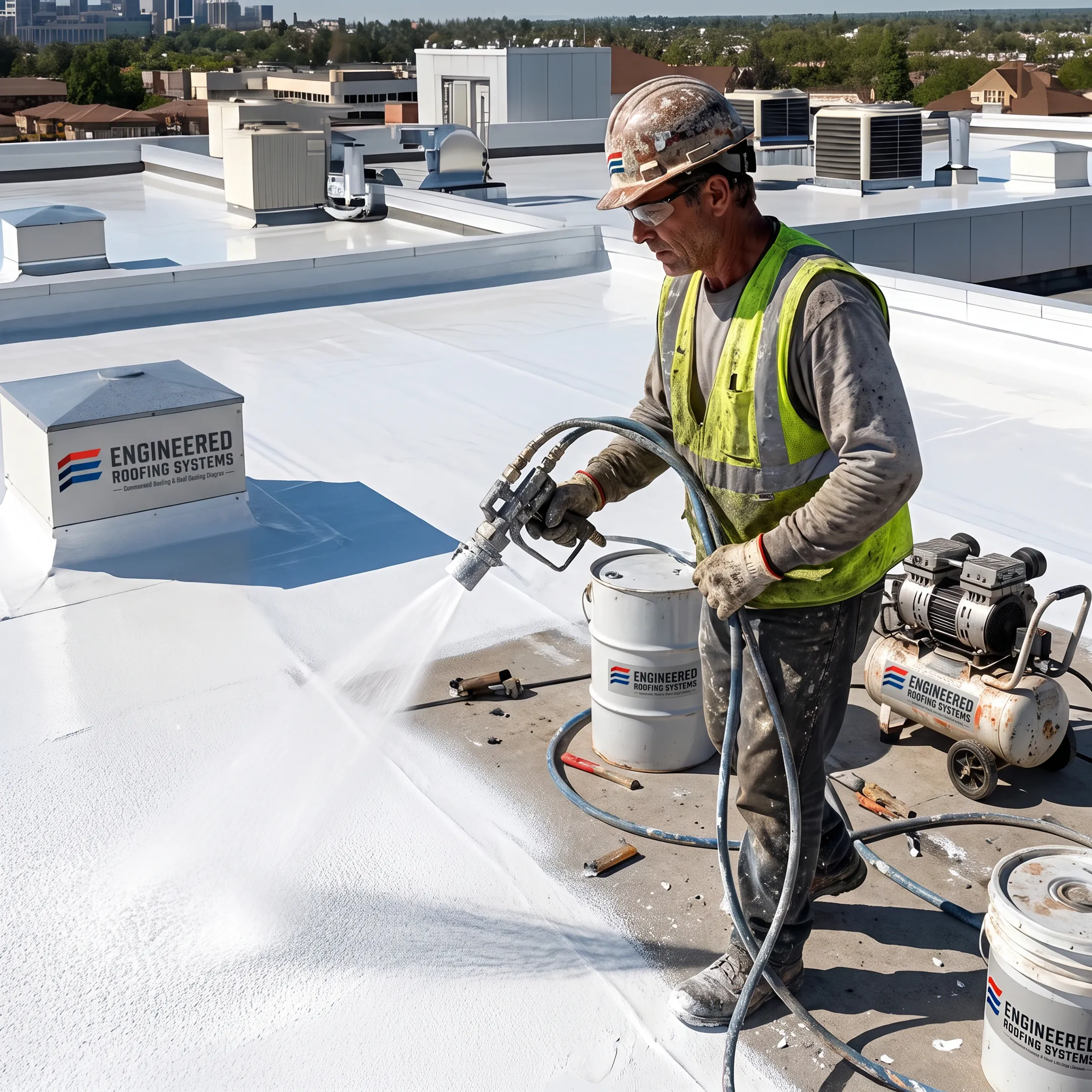 Flat Roof Coating and Waterproofing