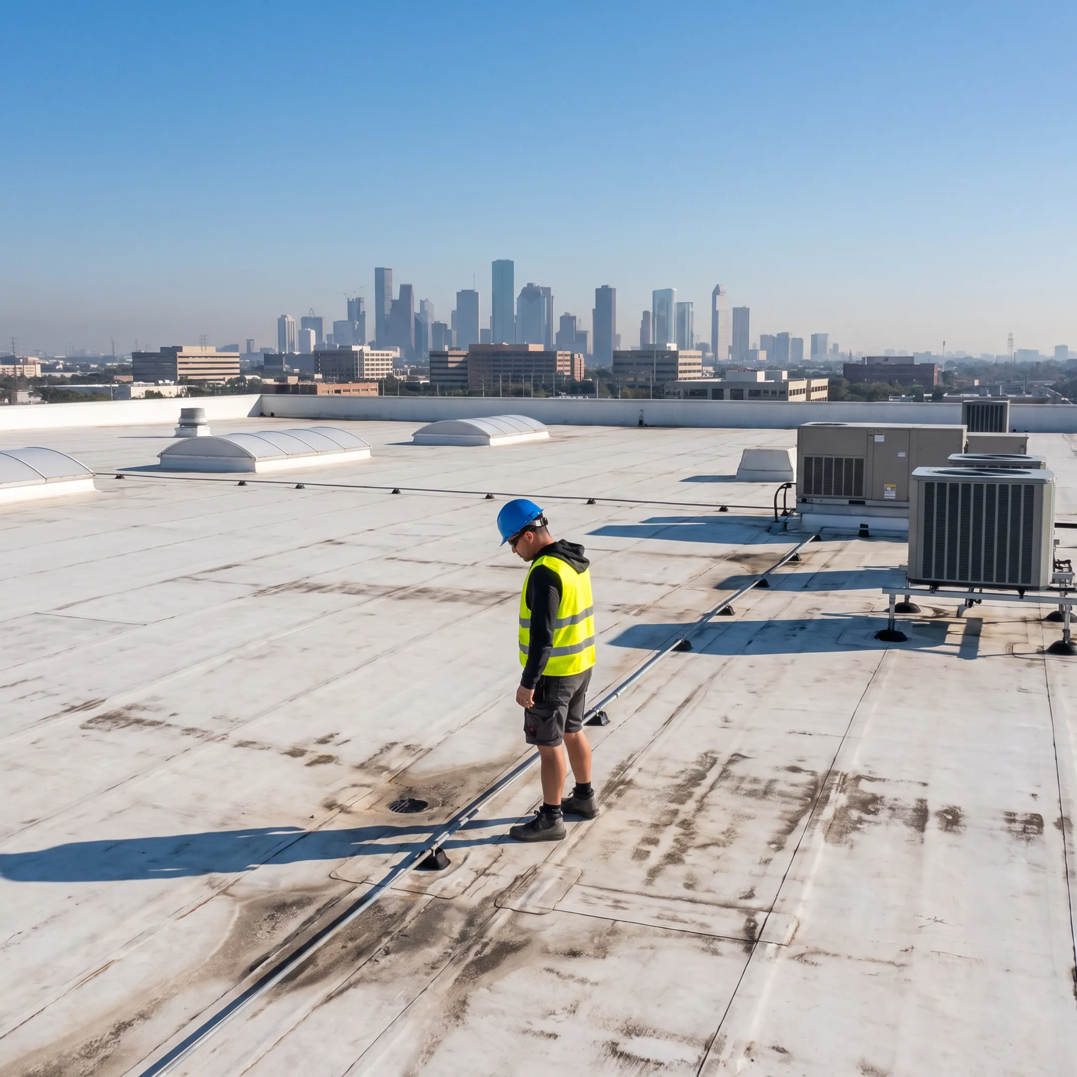 Flat Roof Repair in Houston