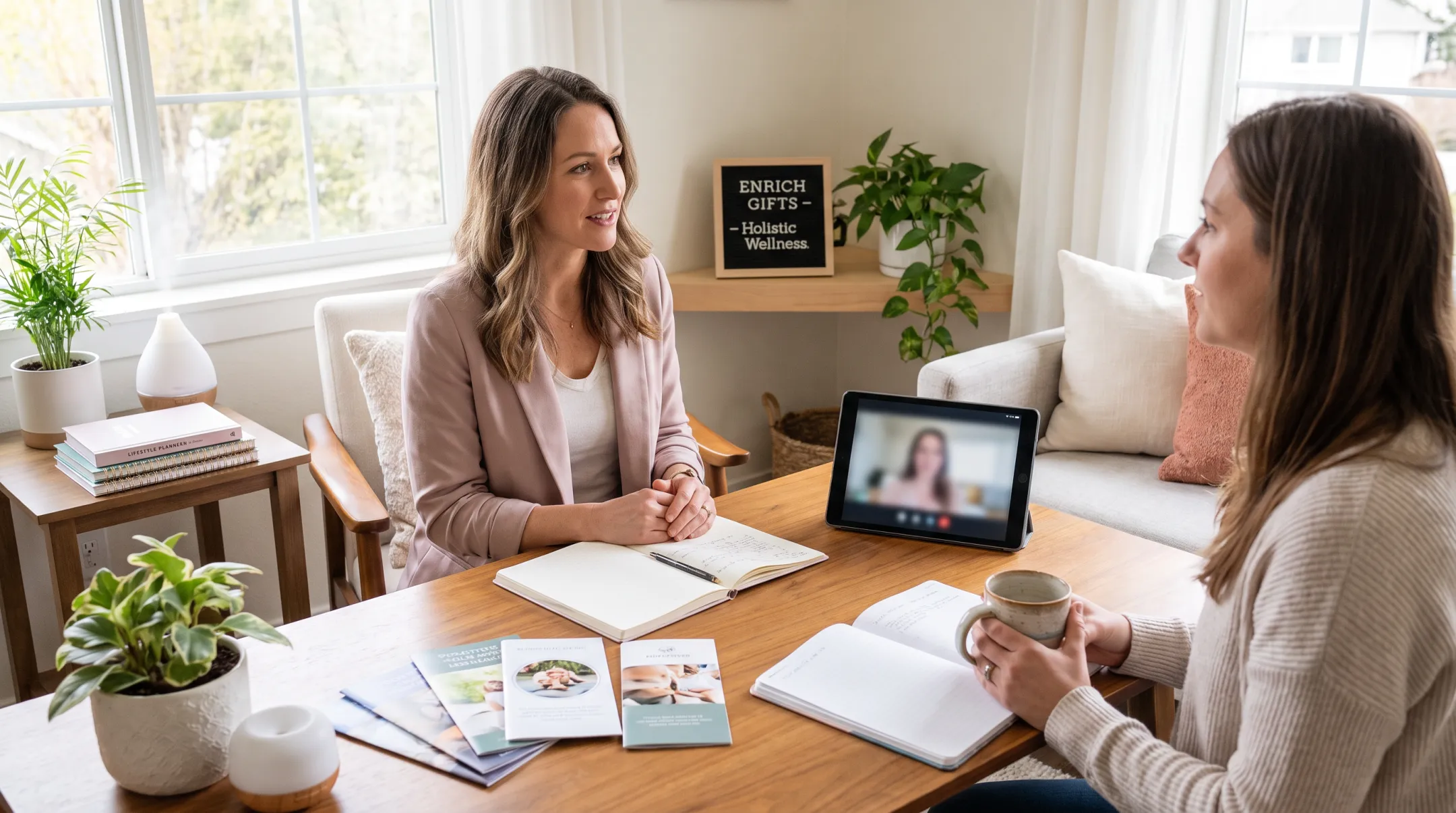 Naturopathic wellness consultation with lifestyle and supplementation planning