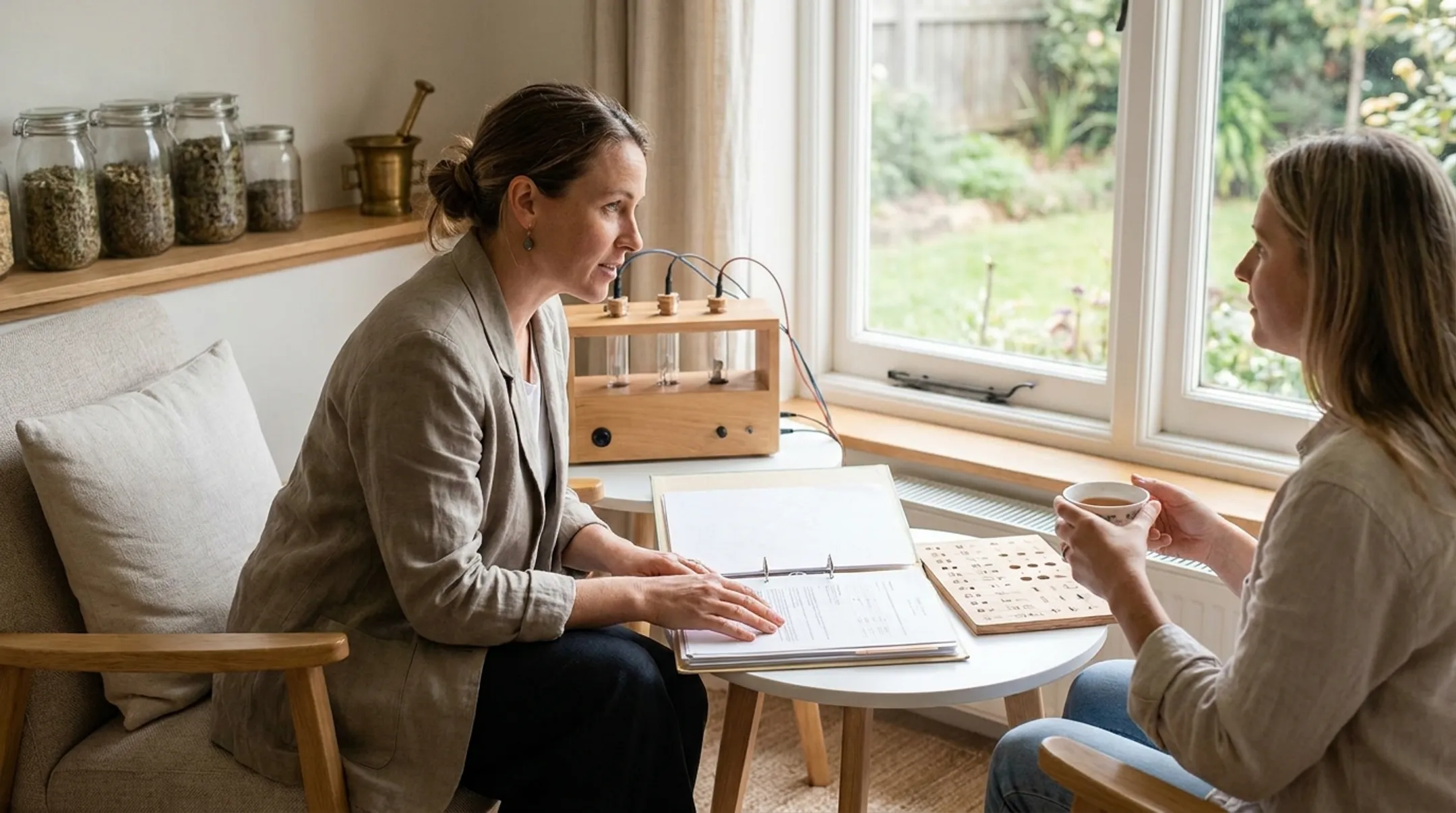 Naturopathic wellness assessment consultation with personalized health review