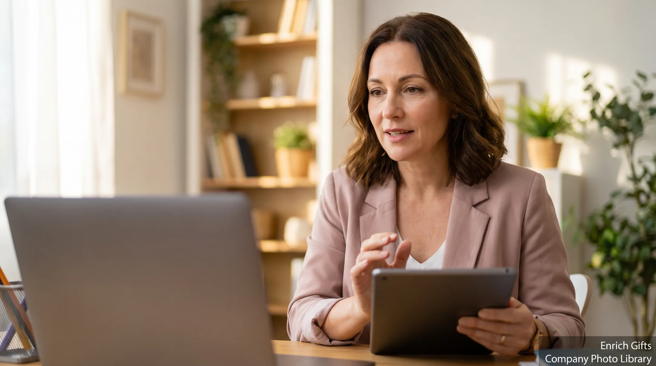 Enrich Gifts naturopathic practitioner conducting personalized wellness consultation in Texas