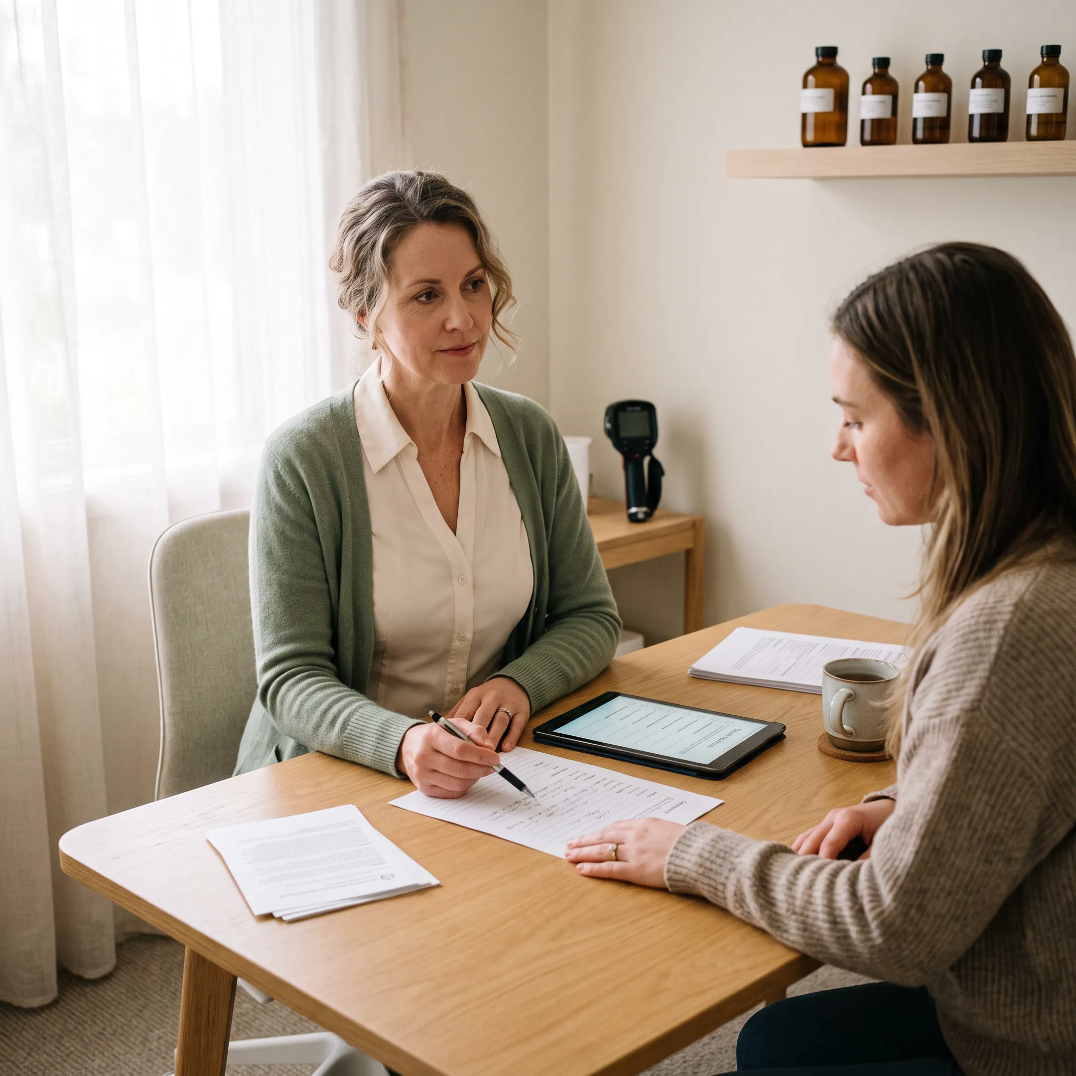 Personalized holistic wellness consultation with a naturopath