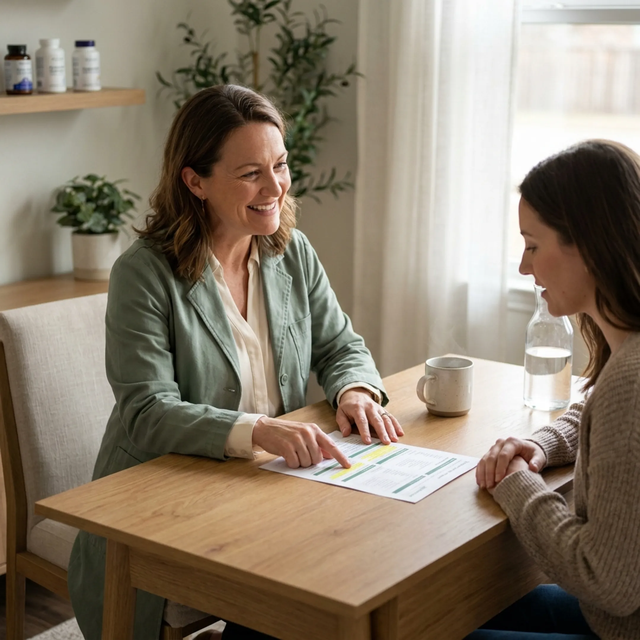 Doctor discussing personalized naturopathic wellness recommendations