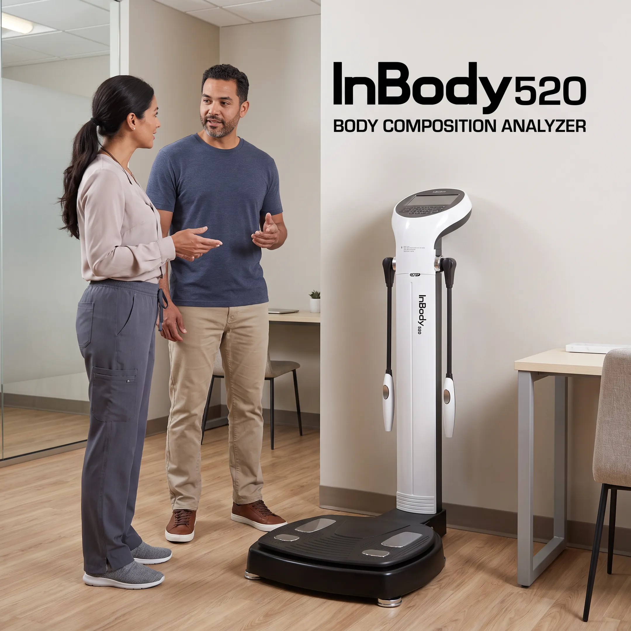 InBody body composition assessment equipment in a wellness consultation