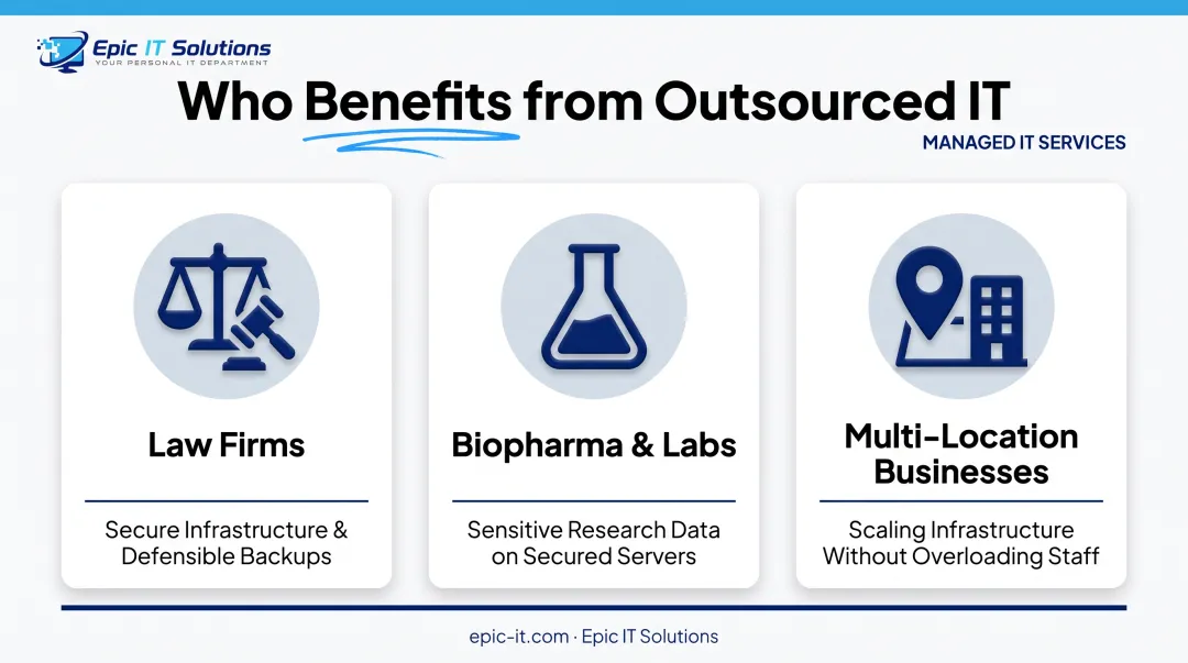 Three business types that benefit from outsourced IT management
