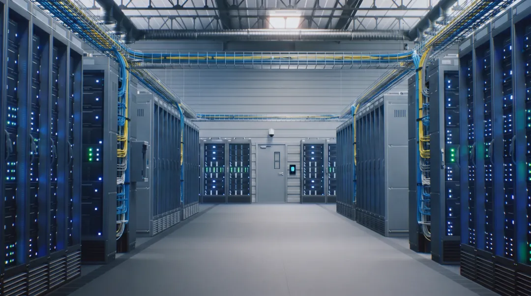 Enterprise data center servers representing hybrid cloud backup infrastructure