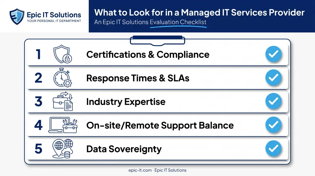 5 key factors checklist for choosing an IT infrastructure partner