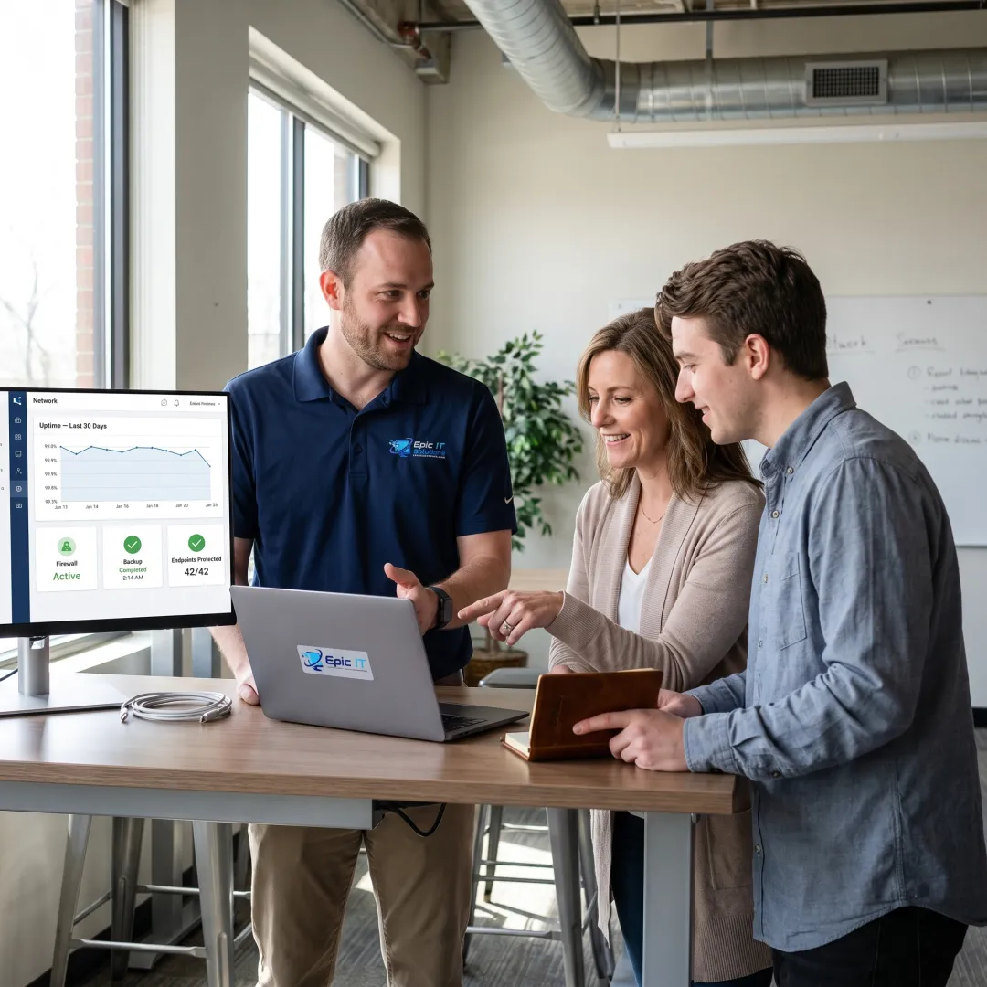 IT professional assisting nonprofit staff