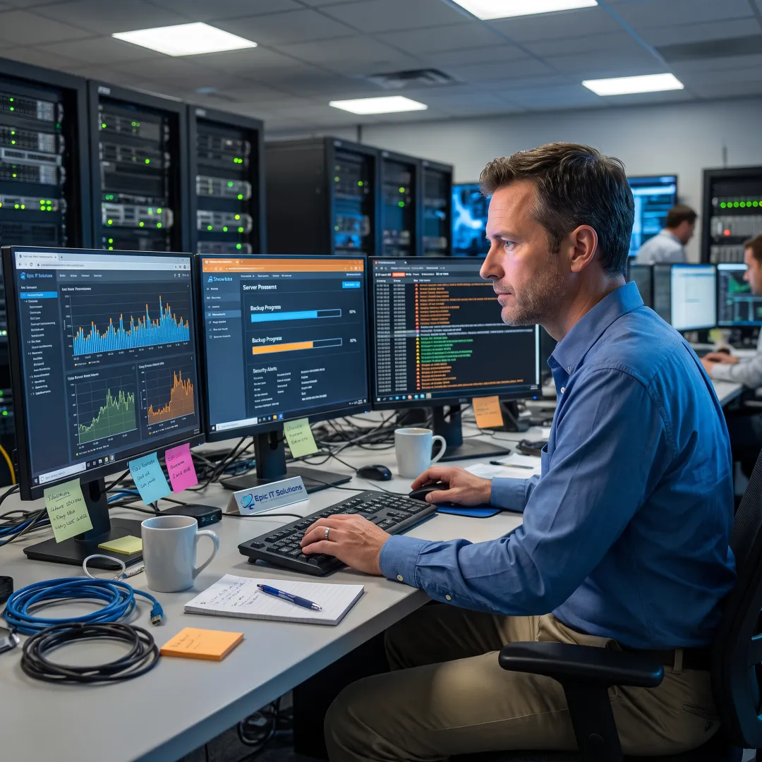 Managed server monitoring dashboard